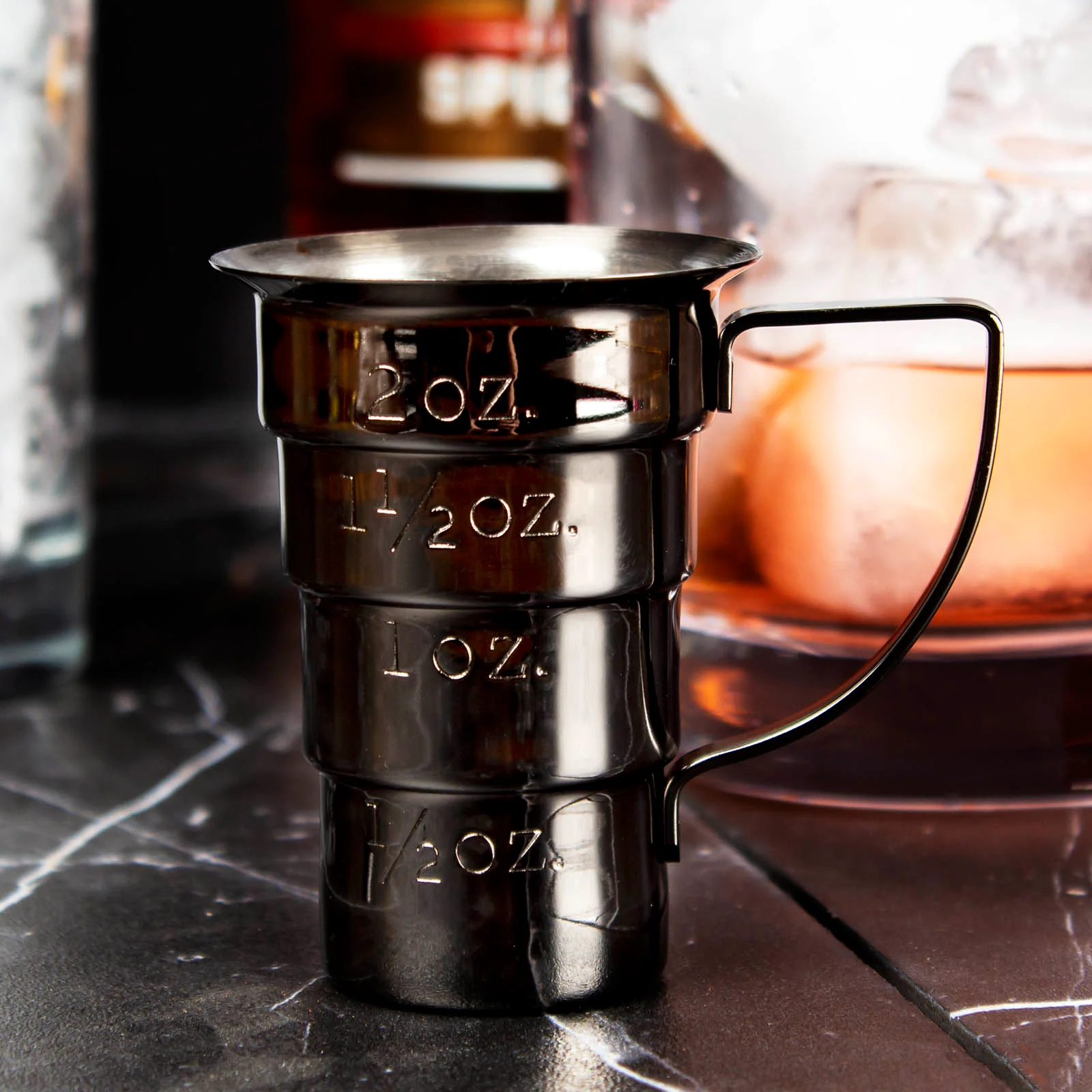 Color Options - Olea™ Multi Stepped Jigger with Handle - Image 4