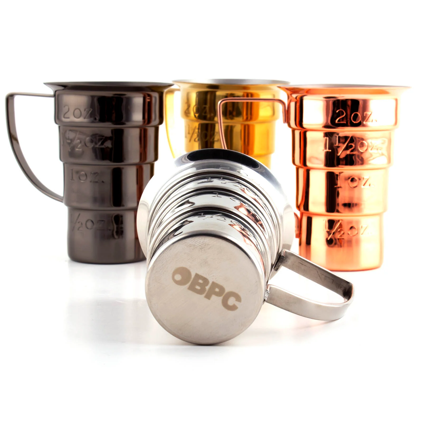 Color Options - Olea™ Multi Stepped Jigger with Handle - Image 6