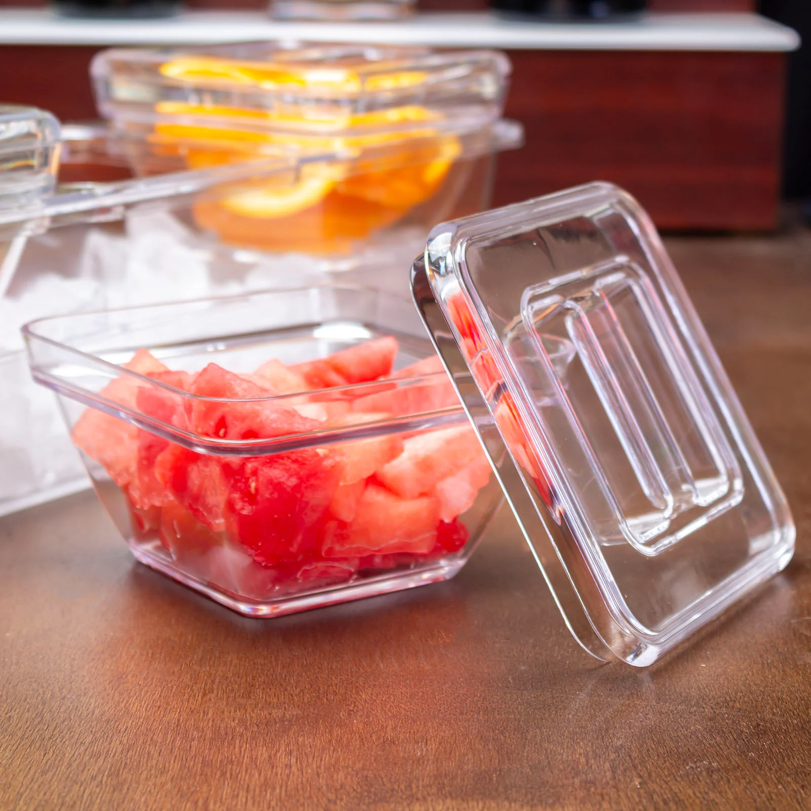 Condiment / Garnish Station w/ 3 inserts and Lids - Image 3