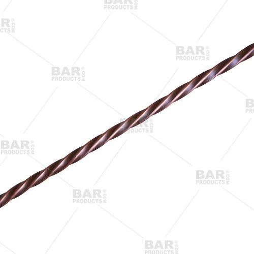 BarConic® Copper Bar Spoon - 11" with Disk - Antique Finish - Image 6