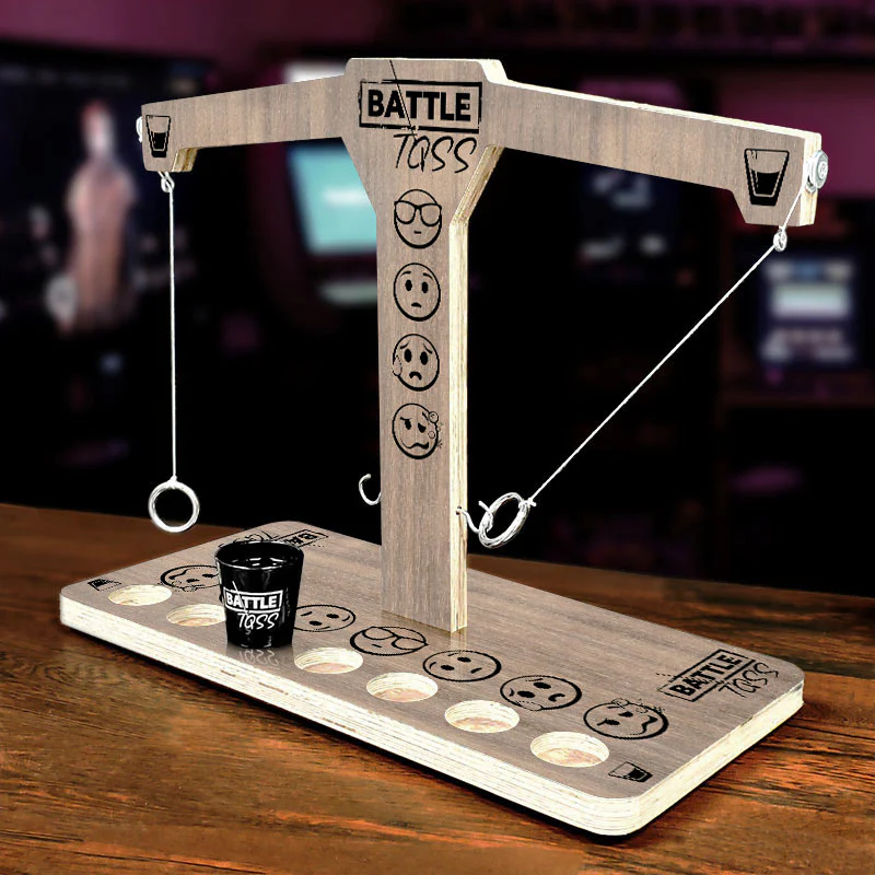 Battle Toss - 2 Player Ring Toss Game - Emoji Track (Light or Dark) - Image 2
