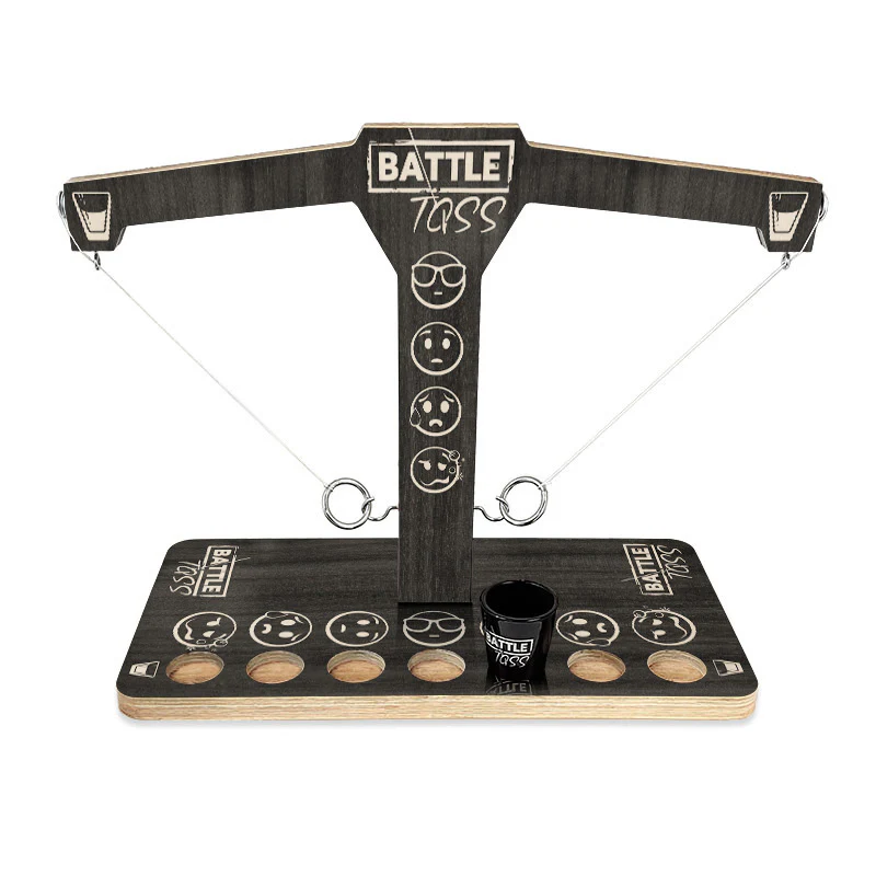 Battle Toss - 2 Player Ring Toss Game - Emoji Track (Light or Dark) - Image 5