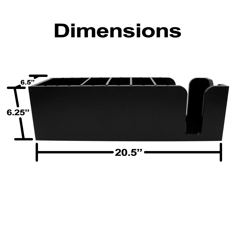 Wood Napkin Holder Caddy - Black - Image 8