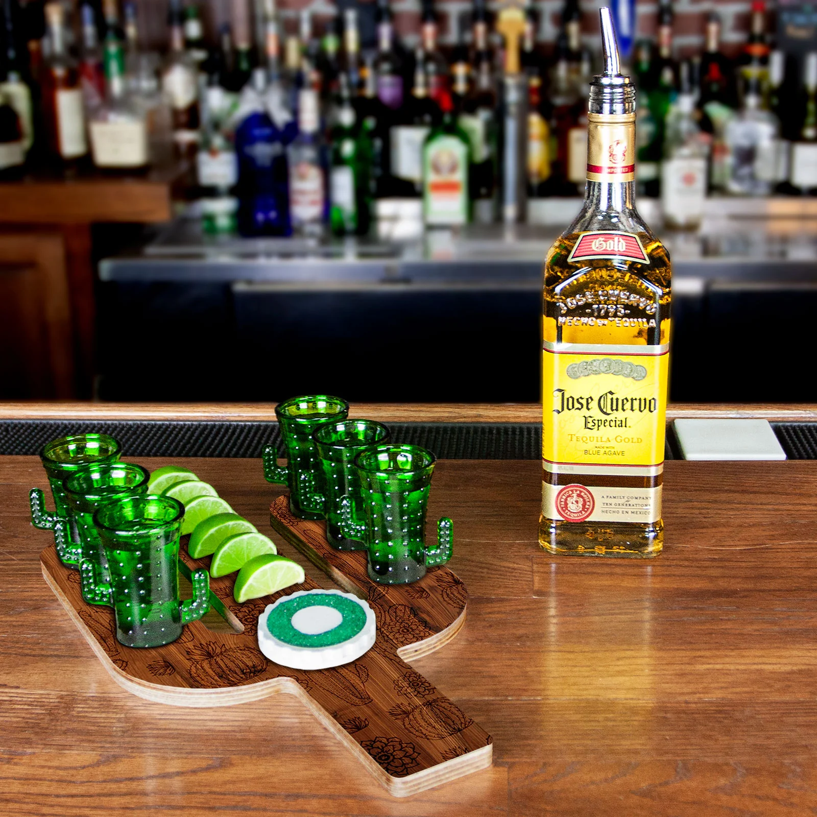 Cactus Shot Serving Tray - Cactus Pattern Design - Image 3