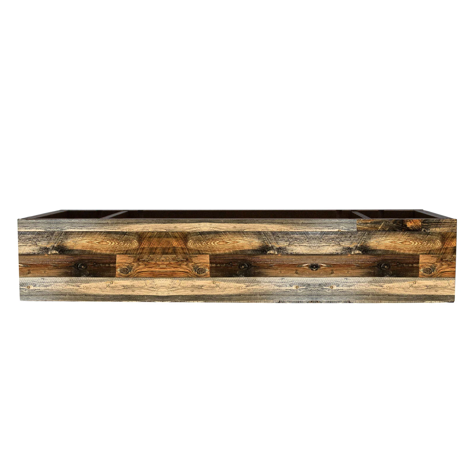 Wooden Condiment Caddy - Rustic Wood Plank - Image 3