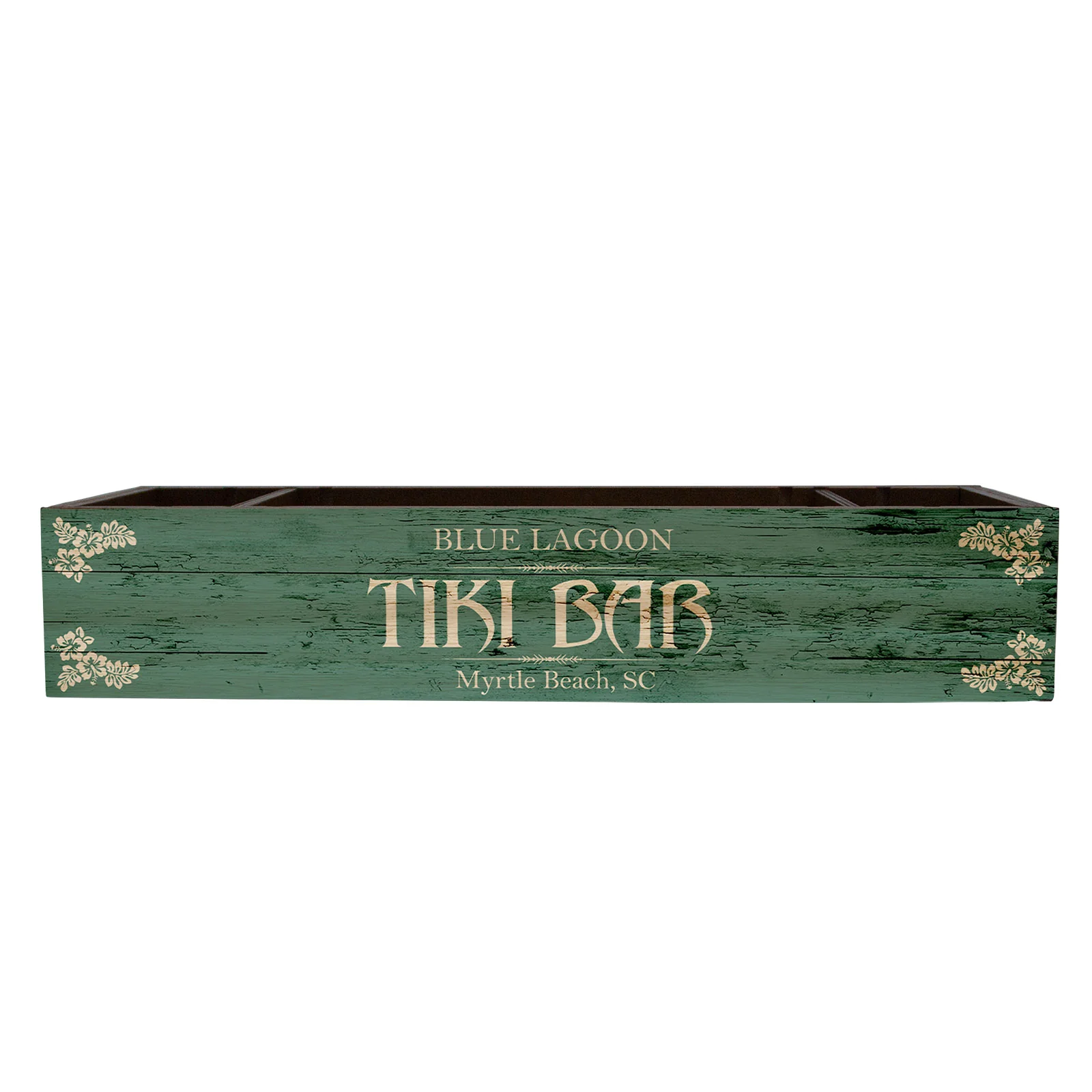 Custom Wooden Condiment Caddy - Tiki Bar - Image 3