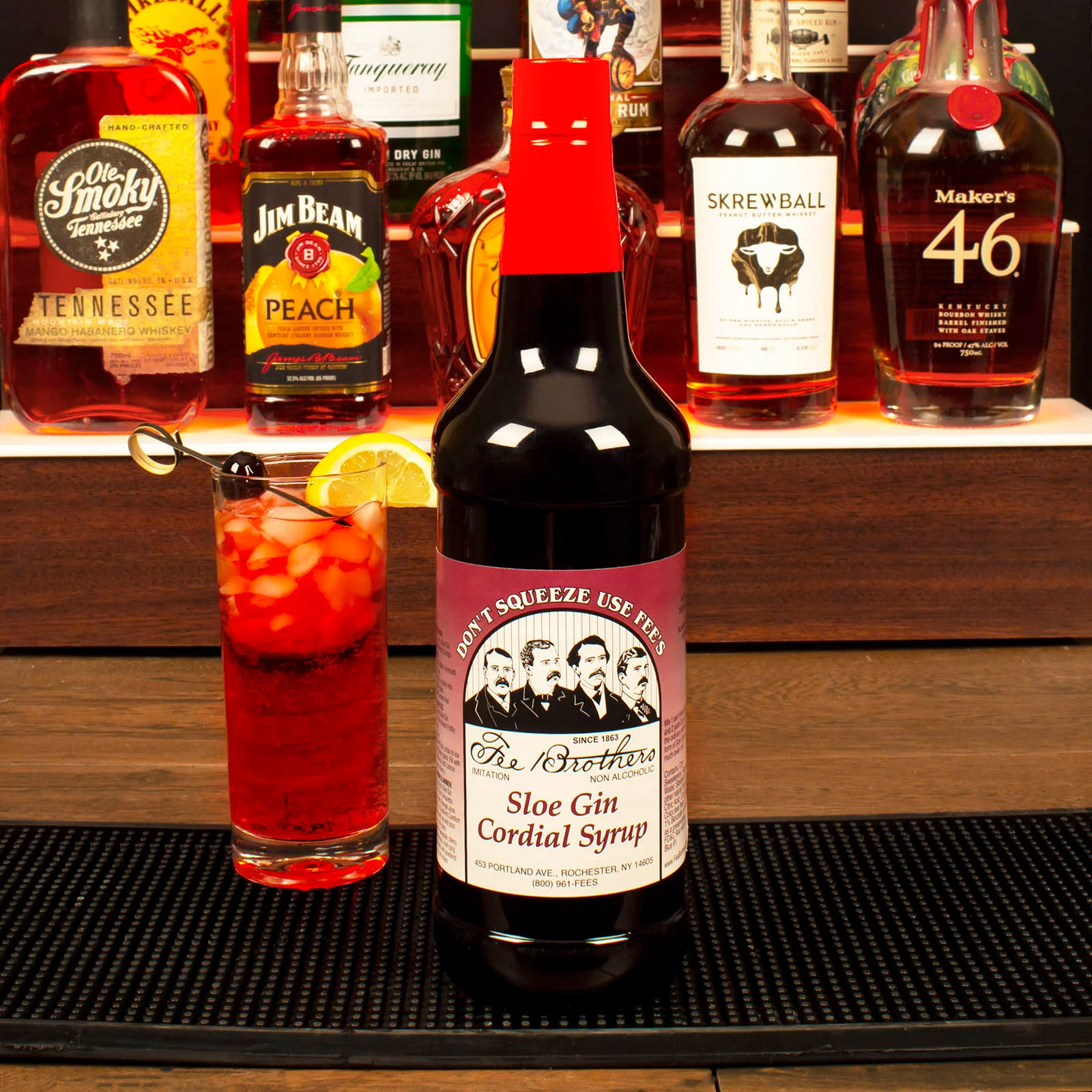 Cordial Syrup - Fee Brothers Sloe Gin - 1 Quart - Image 2