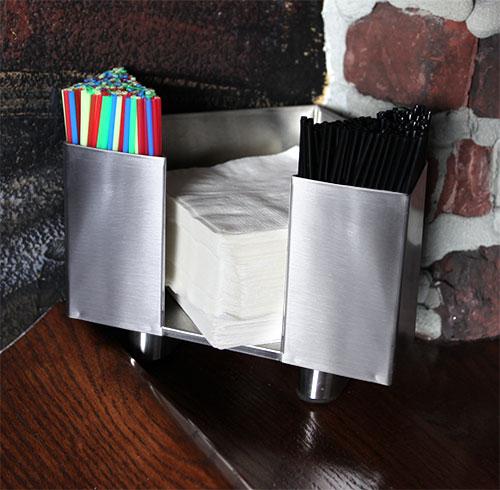 Stainless Steel Corner Bar Caddy - Image 2