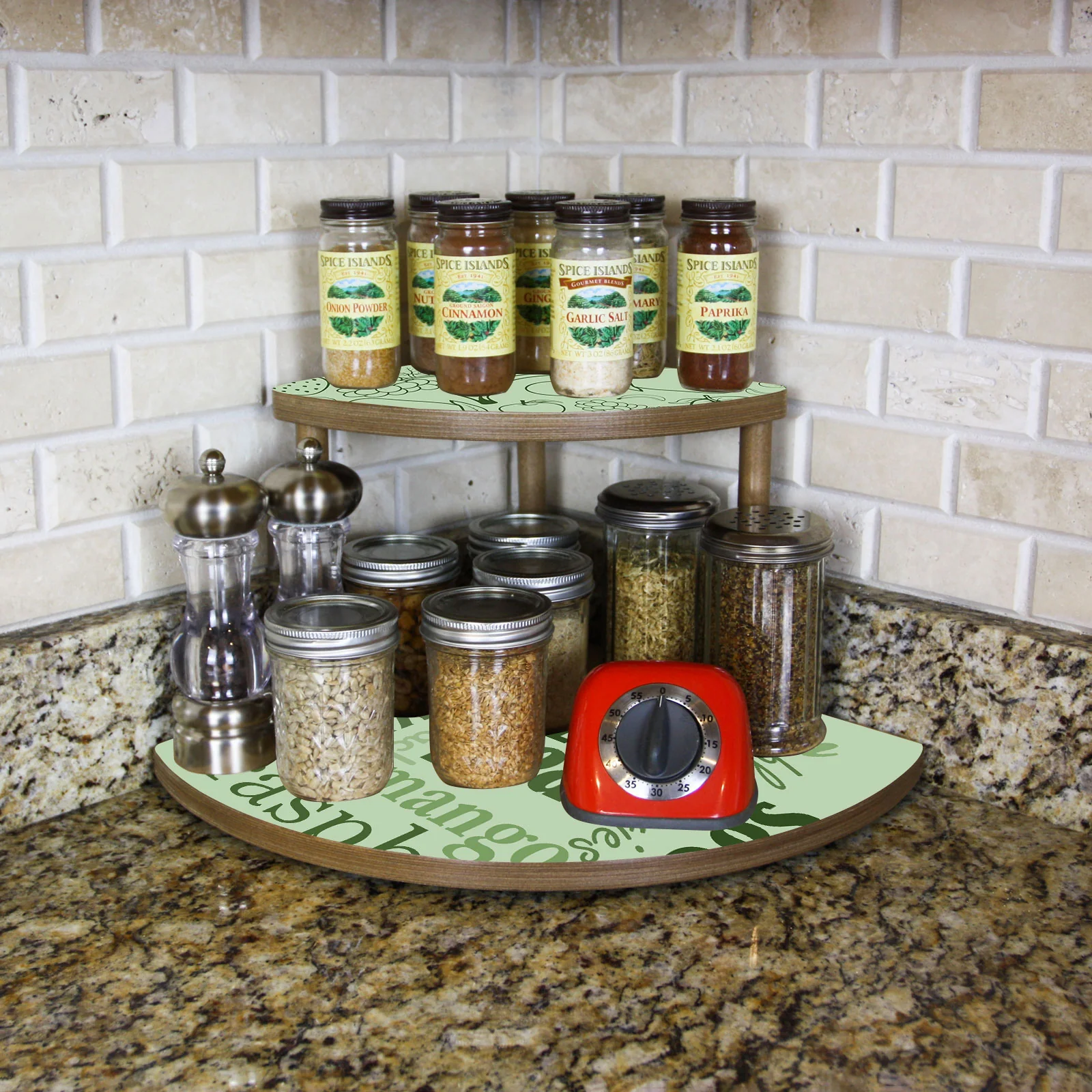 Counter Caddies™ - 9" Tall "FRUIT" Themed - Available in Black and Stain - Image 5