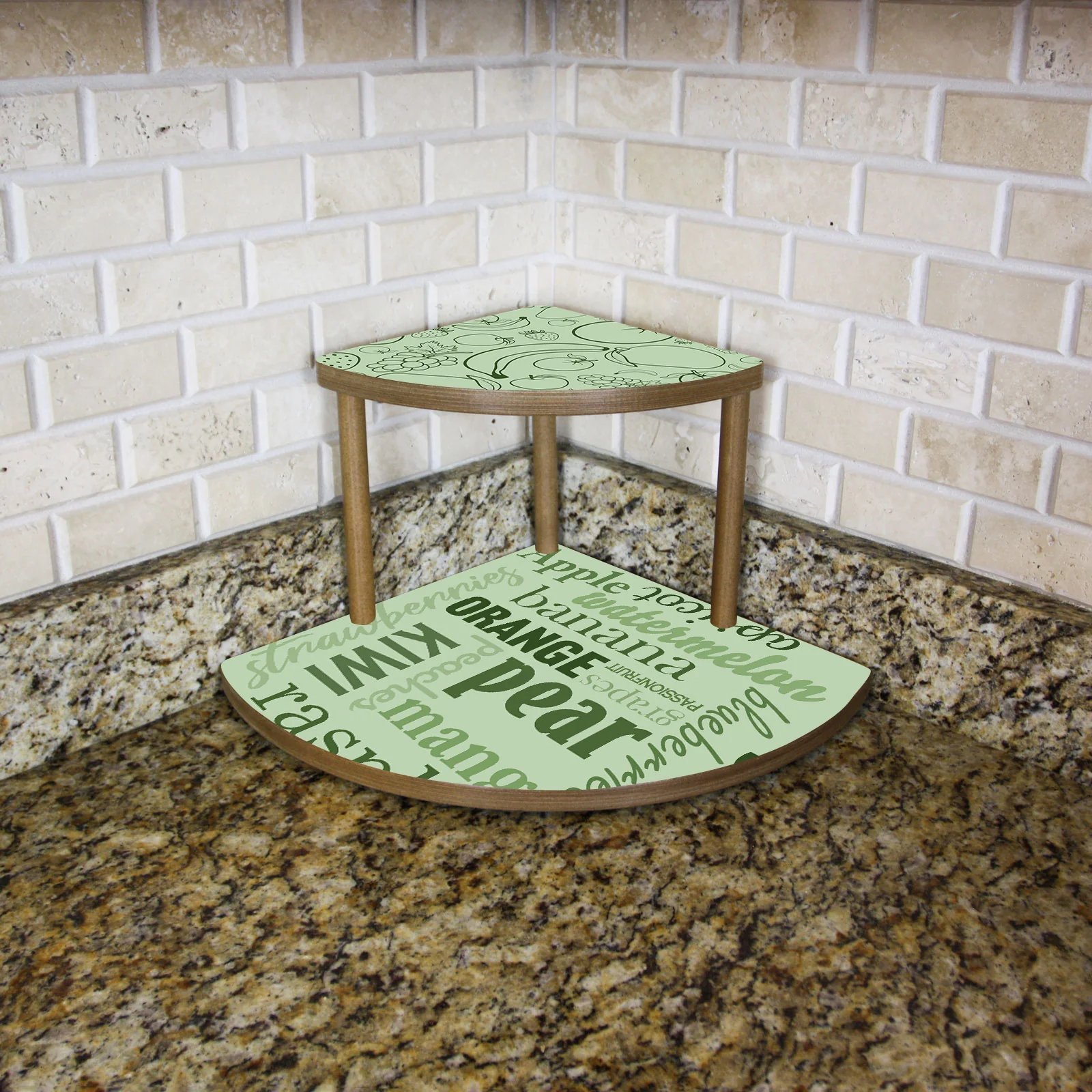 Counter Caddies™ - 9" Tall "FRUIT" Themed - Available in Black and Stain - Image 6
