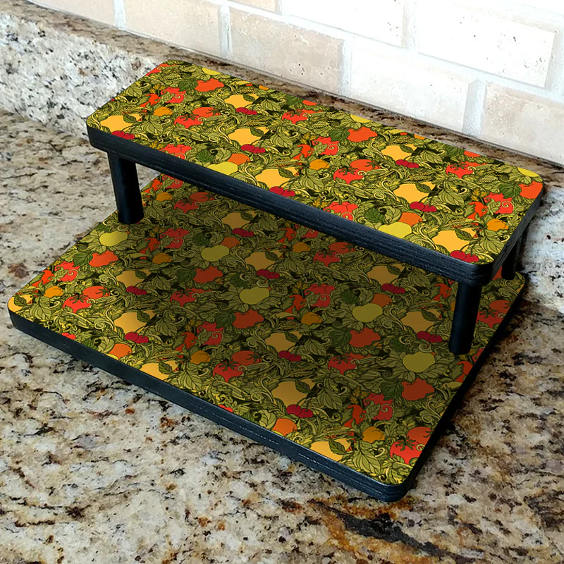 Counter Caddies™ - "Fruits and Vegetables" Themed Artwork - Straight Shelf - 12" Length - Image 2
