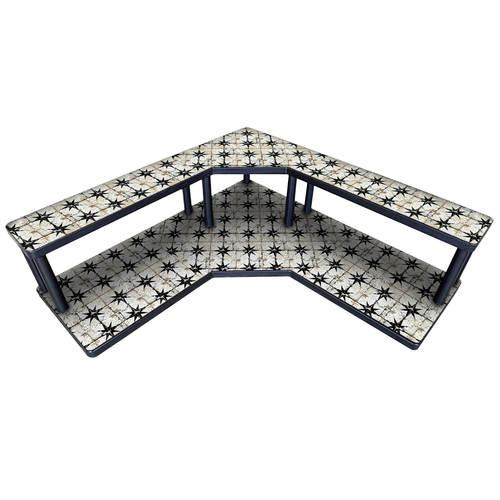 Counter Caddies™ - "Rustic Tiles" Themed Artwork - Multiple Size Options