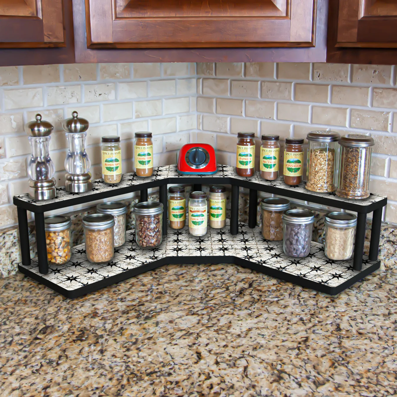Counter Caddies™ - "Rustic Tiles" Themed Artwork - Multiple Size Options - Image 2