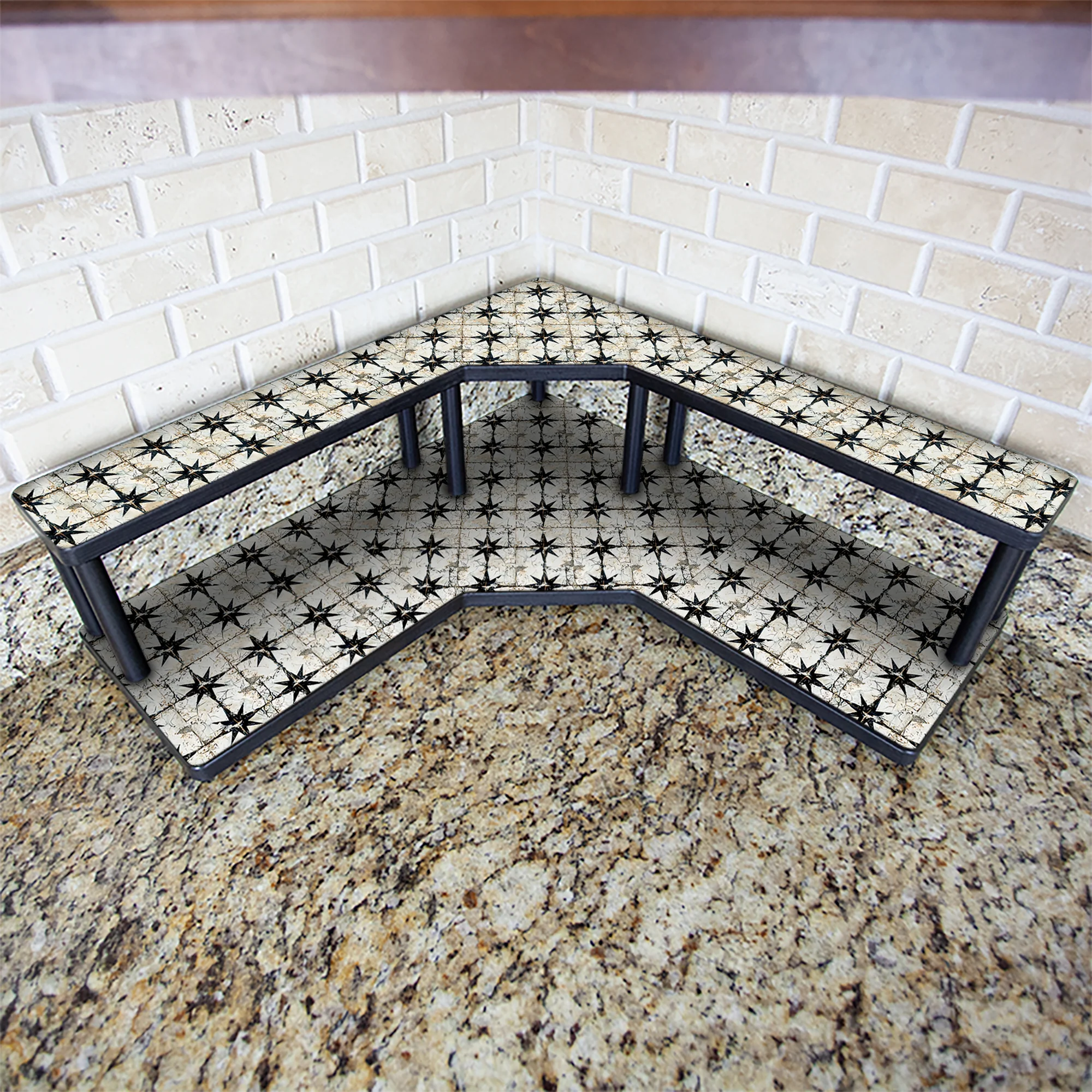Counter Caddies™ - "Rustic Tiles" Themed Artwork - Multiple Size Options - Image 3