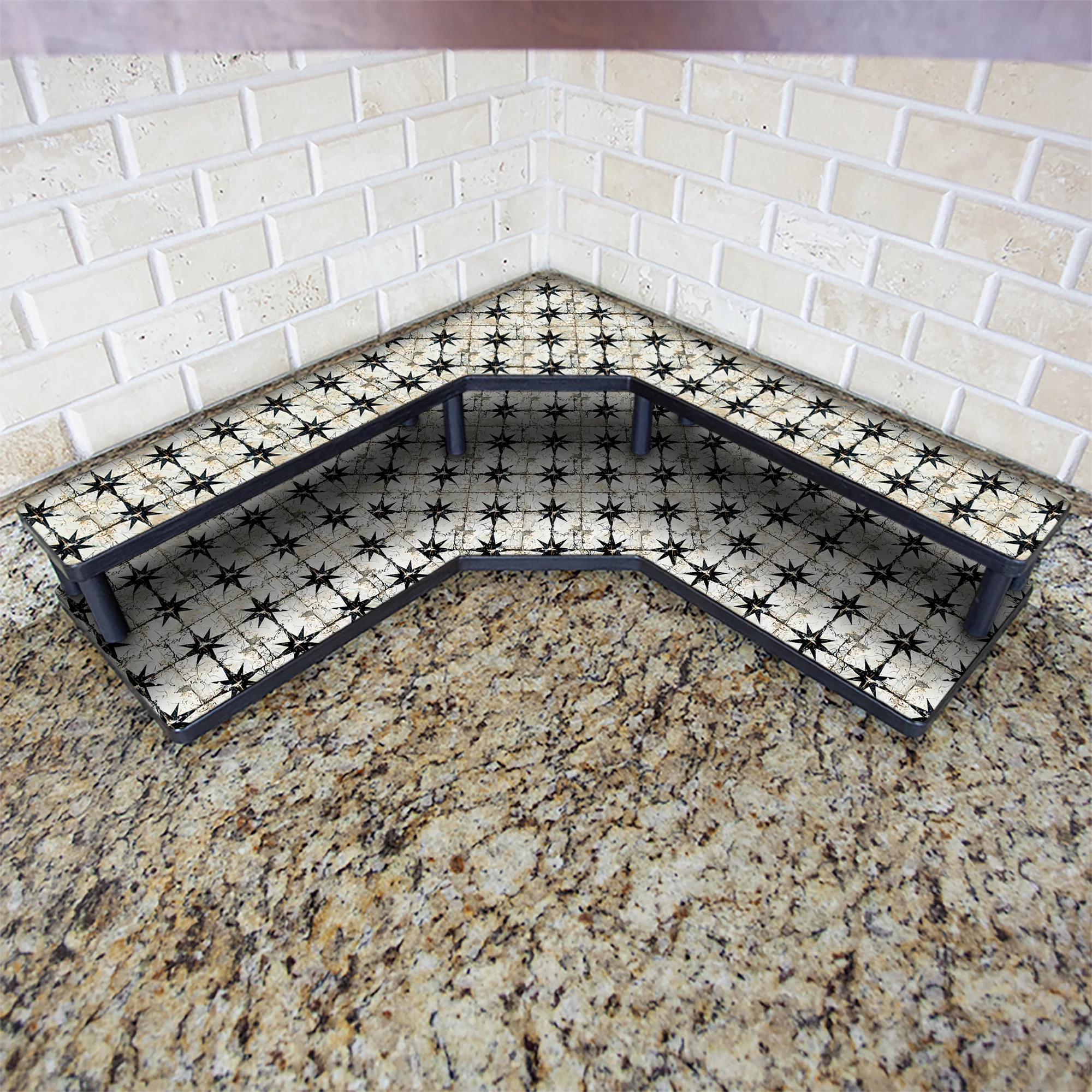 Counter Caddies™ - "Rustic Tiles" Themed Artwork - Multiple Size Options - Image 5