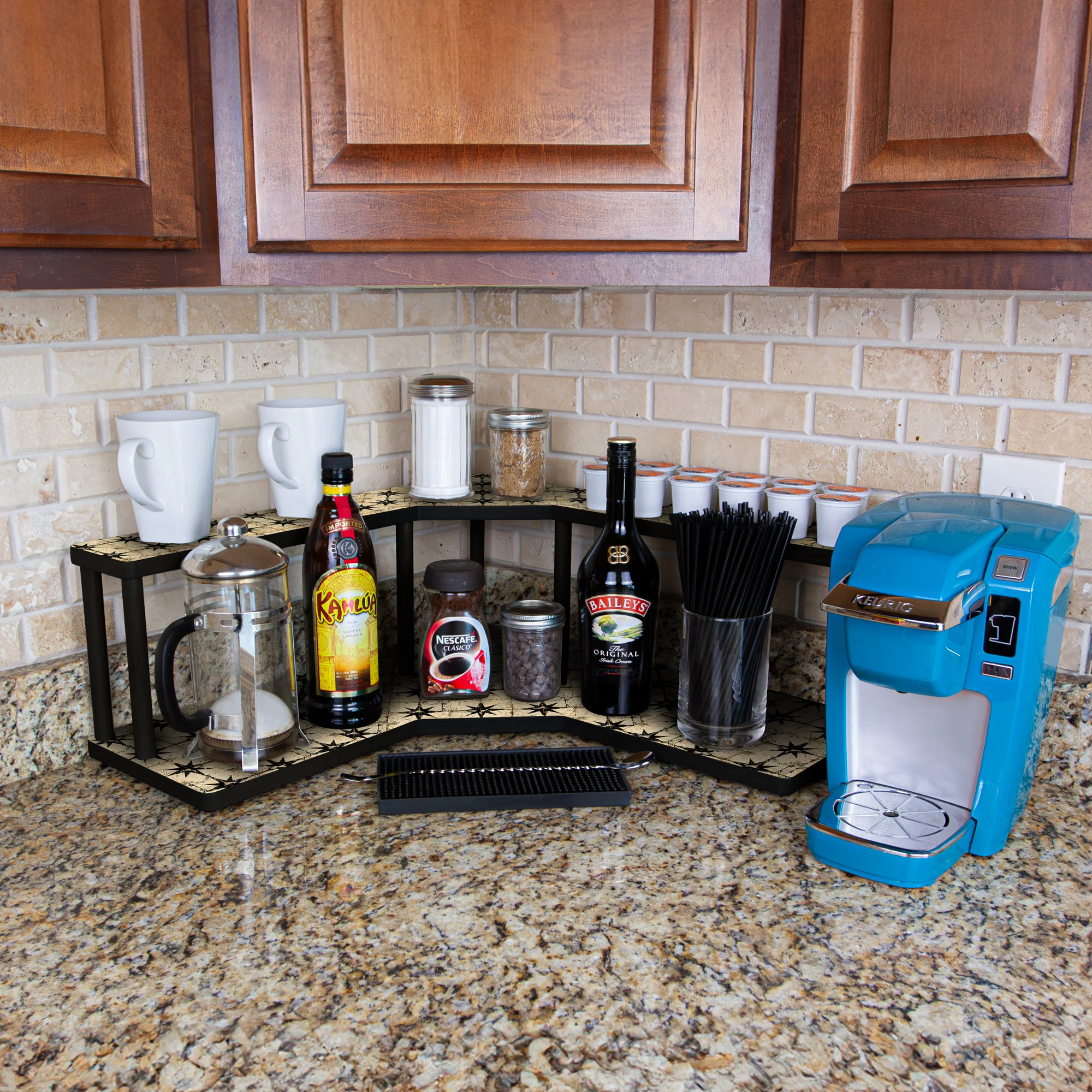 Counter Caddies™ - "Rustic Tiles" Themed Artwork - Multiple Size Options - Image 6