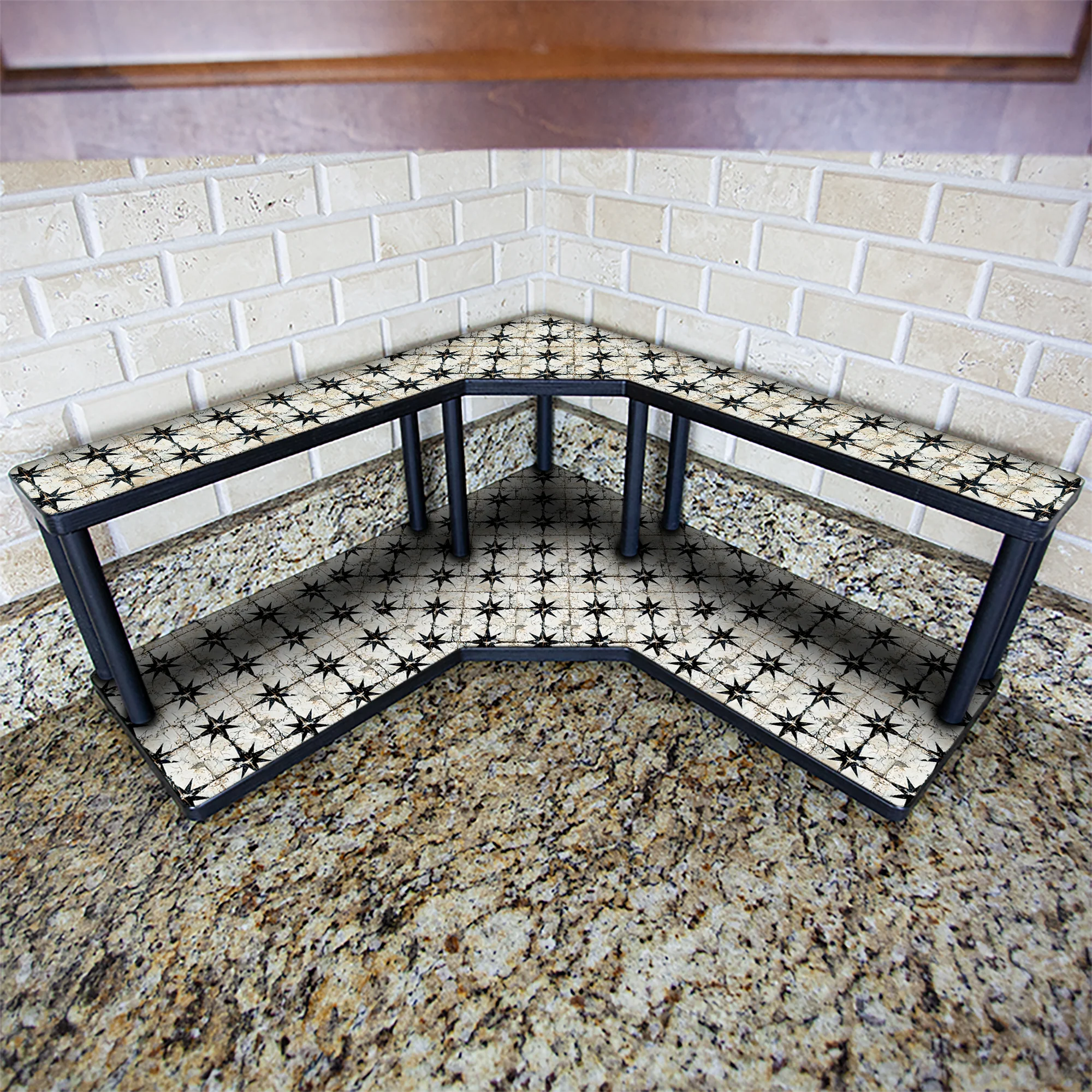 Counter Caddies™ - "Rustic Tiles" Themed Artwork - Multiple Size Options - Image 7