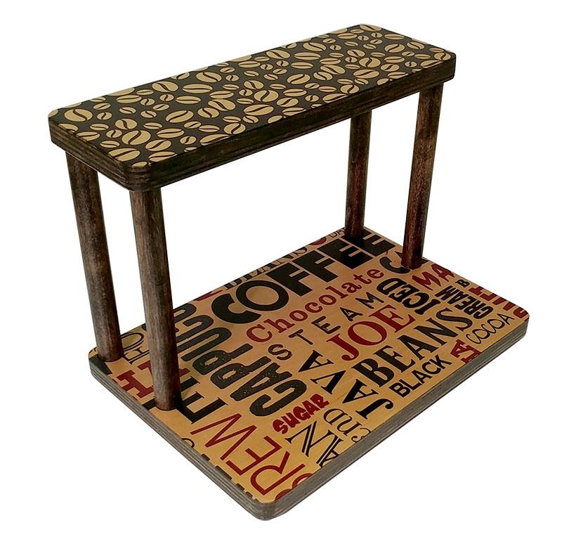 Counter Caddies™ - BARISTA Theme - 12" STRAIGHT Shelf - Image 3