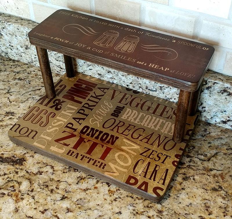 Counter Caddies™ - CULINARY Theme - 12" STRAIGHT Shelf