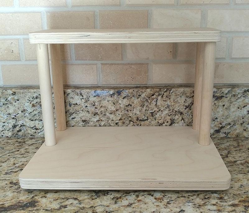 Counter Caddies™ - NATURAL - 12" STRAIGHT Shelf - Barista Theme - Image 2