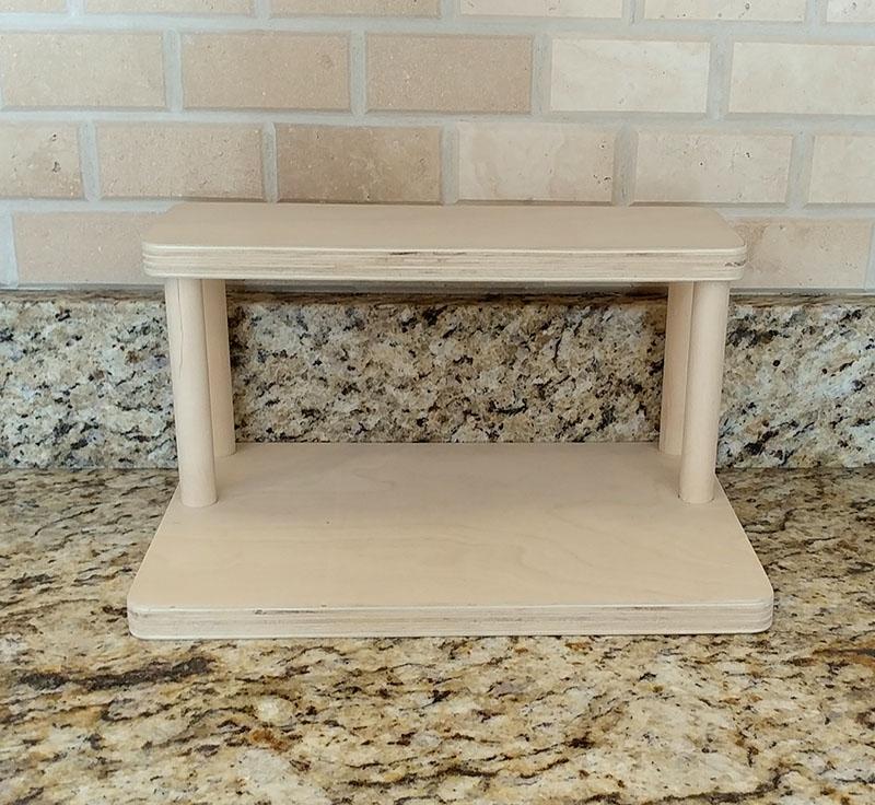 Counter Caddies™ - NATURAL - 12" STRAIGHT Shelf - Culinary / Spice Rack - Image 4