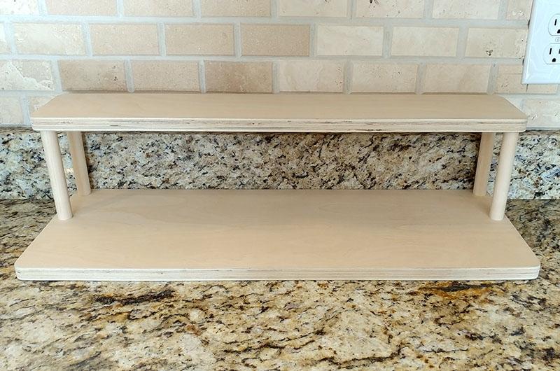 Counter Caddies™ - NATURAL - 24" STRAIGHT Shelf - Culinary / Spice Rack - Image 4