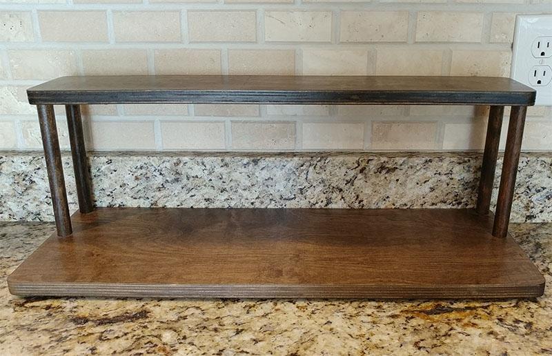Counter Caddies™ - STAINED Finish - 24" STRAIGHT - Barista - Image 3