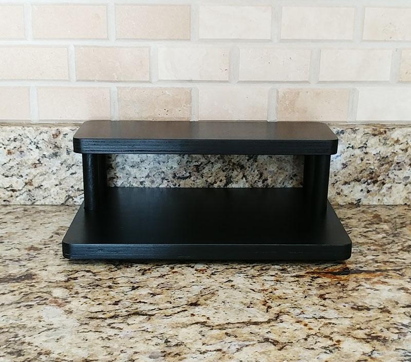 Counter Caddies™ with BLACK finish - 3.5" H Dowel Rods - 12" STRAIGHT Shelf - Image 4