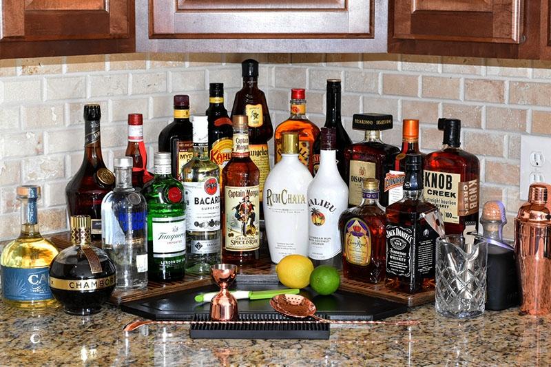 Counter Caddies™ - LIQUOR Theme - CORNER Shelf - Image 3