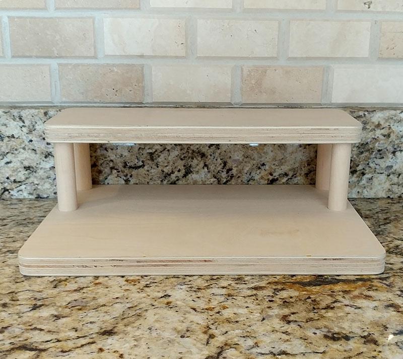 Counter Caddies™ - NATURAL - 12" STRAIGHT - Liquor/Wine Bottle Display - Image 4