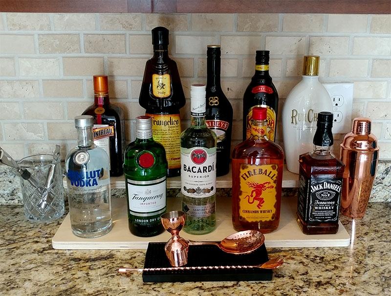 Counter Caddies™ - NATURAL - 24" STRAIGHT - Liquor/Wine Bottle Display - Image 3