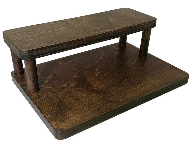 Counter Caddies™ - STAINED Finish - 12" STRAIGHT - Liquor/Wine Bottle Display - Image 5