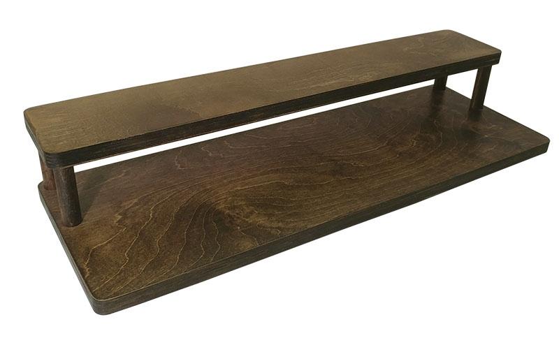 Counter Caddies™ - STAINED Finish - 24" STRAIGHT - Liquor/Wine Bottle Display - Image 5