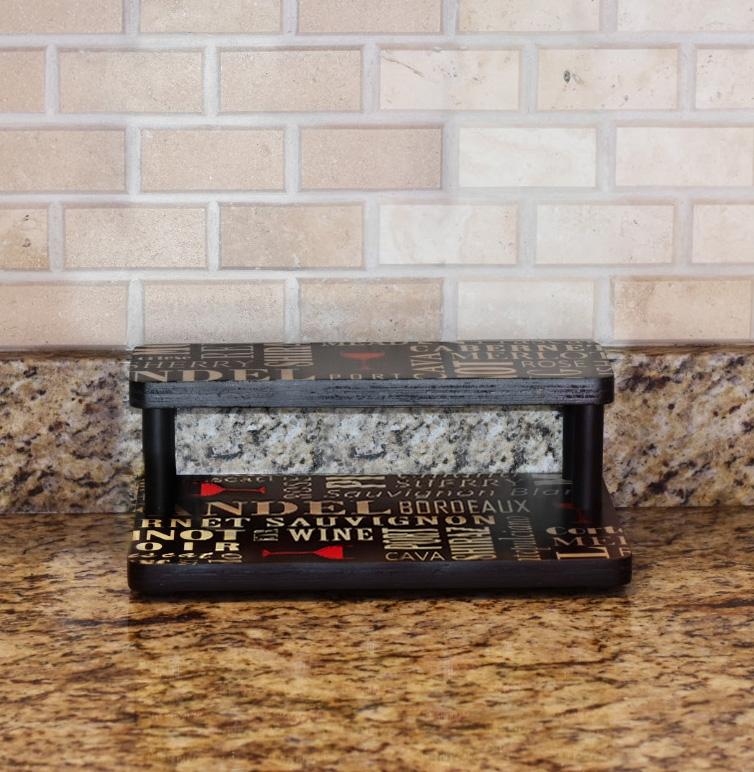 Counter Caddies™ - WINE Theme - 12" STRAIGHT Shelf - Image 3