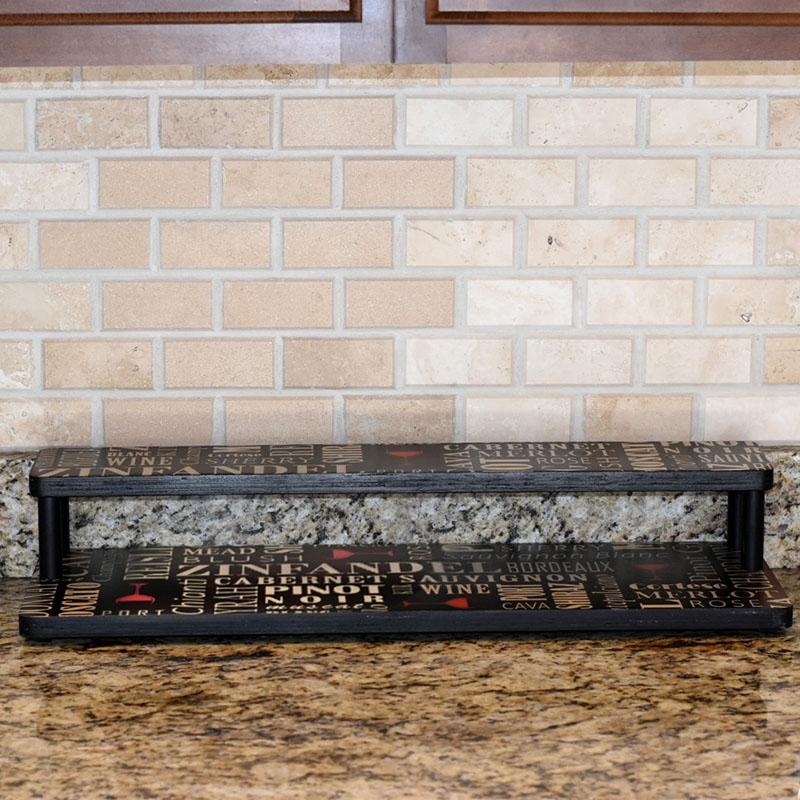 Counter Caddies™ - WINE Theme - 24" STRAIGHT Shelf - Image 3