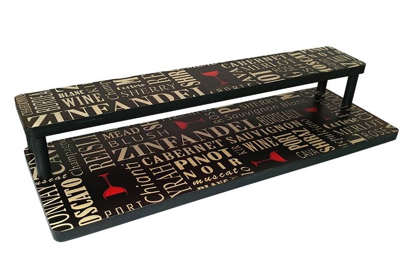 Counter Caddies™ - WINE Theme - 24" STRAIGHT Shelf - Image 4
