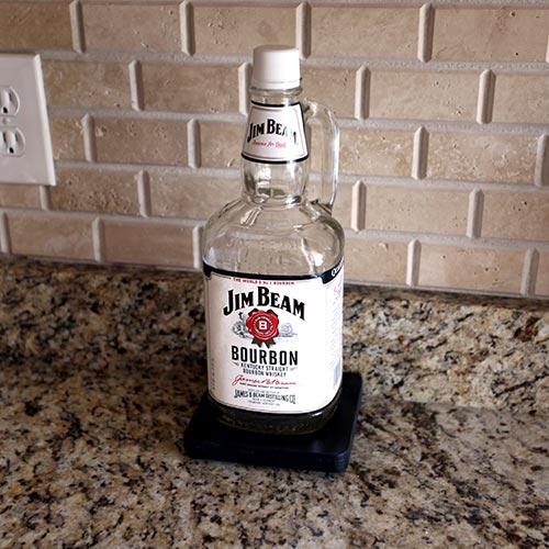Counter Caddies™ with BLACK finish - 1.75 Liter Liquor Bottle Pad - Image 2