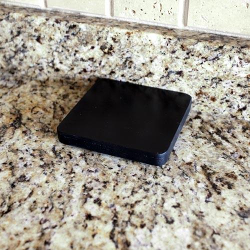 Counter Caddies™ with BLACK finish - 1.75 Liter Liquor Bottle Pad - Image 3