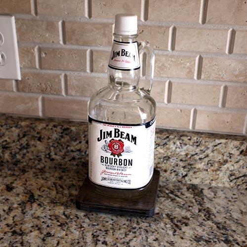 Counter Caddies™ with STAINED finish - 1.75 Liter Liquor Bottle Pad - Image 2