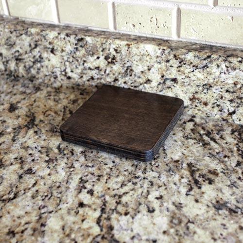 Counter Caddies™ with STAINED finish - 1.75 Liter Liquor Bottle Pad - Image 3