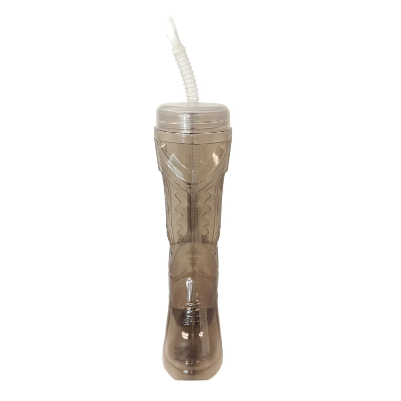 Smoke Cowboy Boot w/handle - Plastic - 32 ounce - Image 3