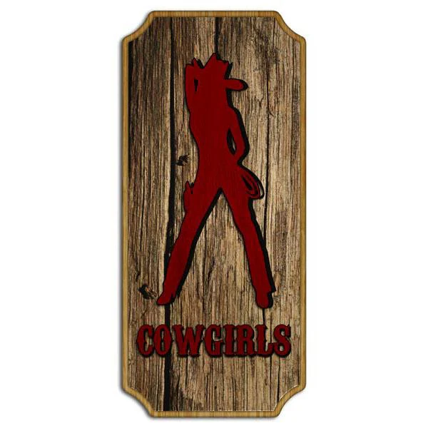 Cowgirls Wood Plaque Kolorcoat™ Sign