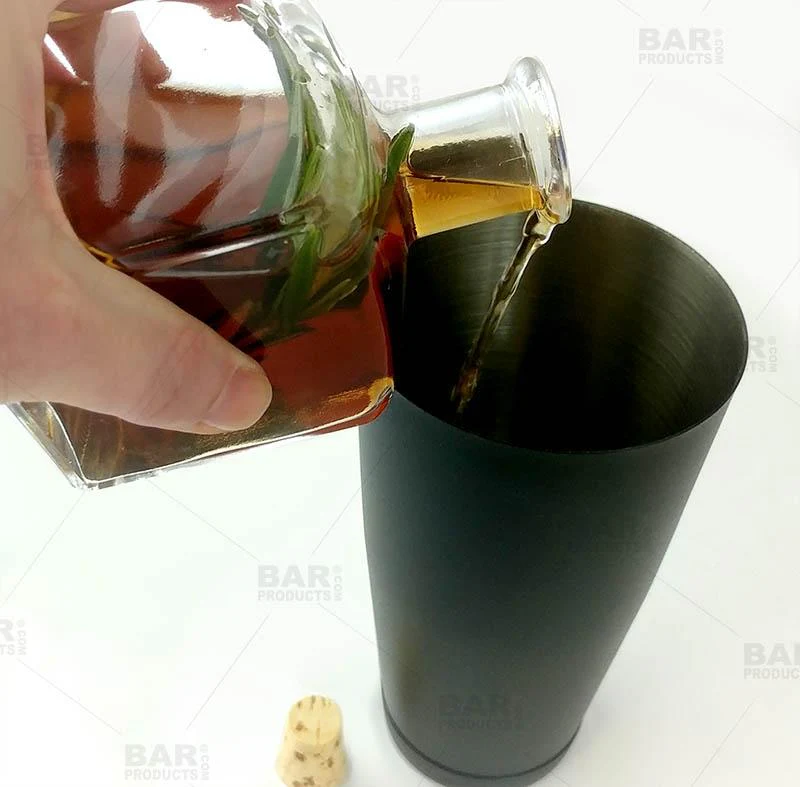 Craft Bartending Bottle with Cork - Square Shaped - 7 ounce - Image 5