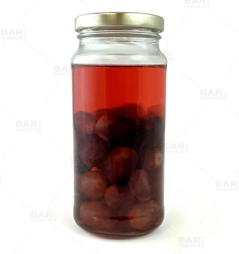Craft Bartending Jar with Gold Lid - Tall Clear - 16 ounce - Image 5