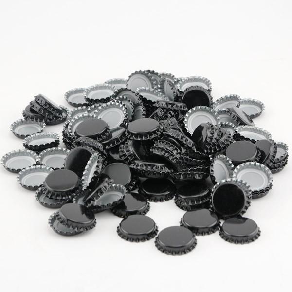 Crown Beer Bottle Caps - Black - Pack of 144 - Image 2
