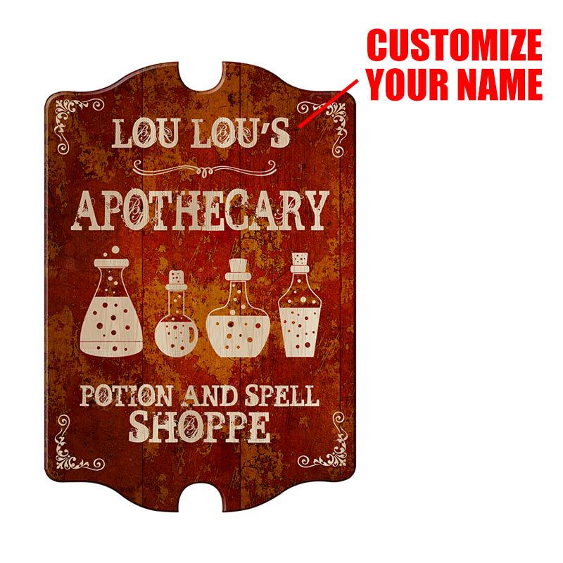 Custom Apothecary Wood Sign - Tavern Shaped - Image 2