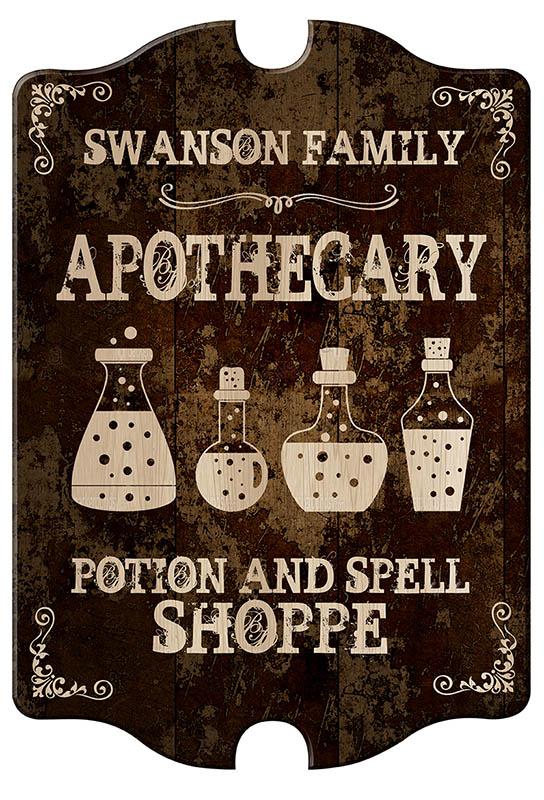 Custom Apothecary Wood Sign - Tavern Shaped - Image 3