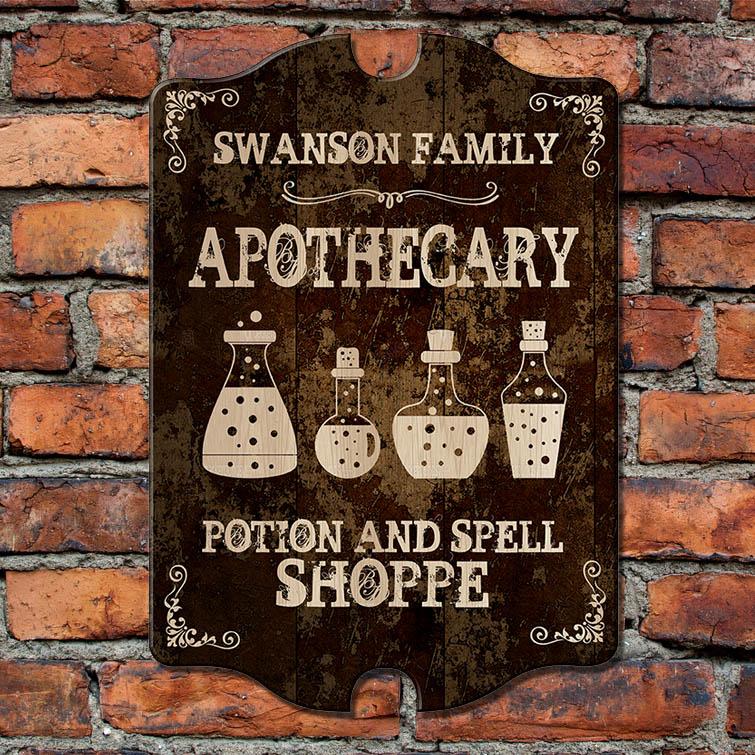 Custom Apothecary Wood Sign - Tavern Shaped - Image 4