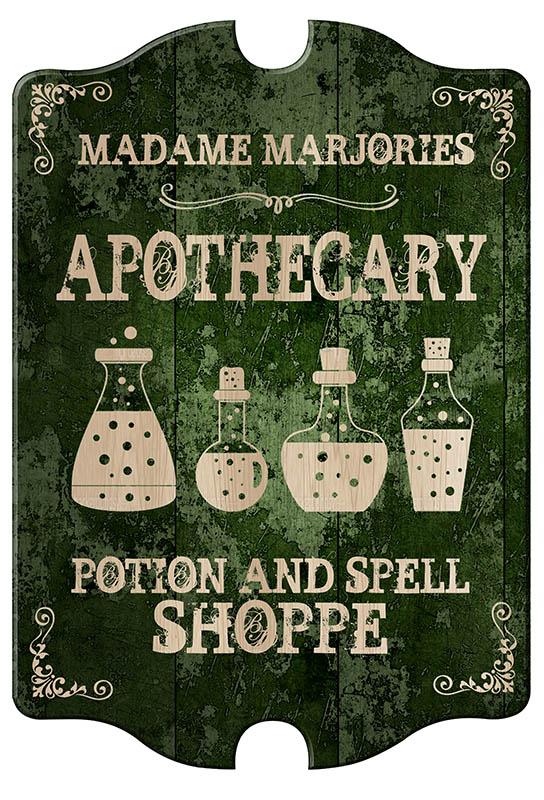 Custom Apothecary Wood Sign - Tavern Shaped - Image 6