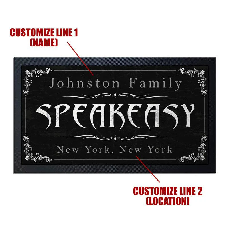 Custom Bar Service Mat - 17.25" x 10" - Image 3
